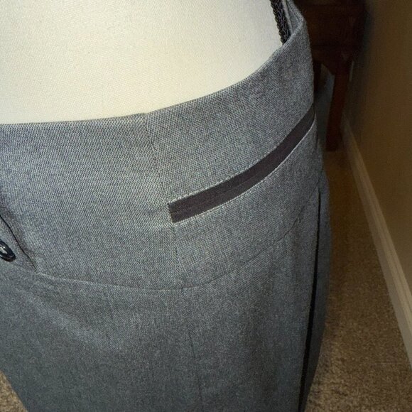 le chateau grey black pencil skirt women’s size 9/10 - Picture 4 of 7
